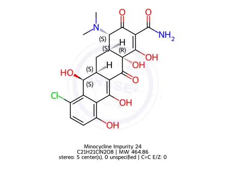 Chemical structure of Minocycline Impurity 24