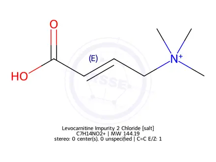 Chemical structure of Levocarnitine EP Impurity A(E-isomer)