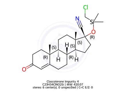 Chemical structure of Clascoterone Impurity 4