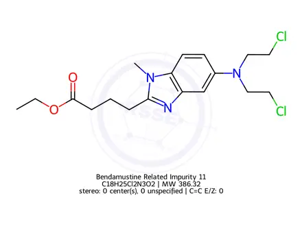 Chemical structure of Bendamustine Impurity 60