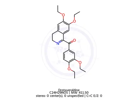 Chemical structure of Drotaveraldine