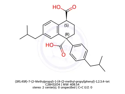 Chemical structure of Ibuprofen Impurity 104