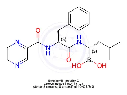 Chemical structure of Bortezomib Impurity G