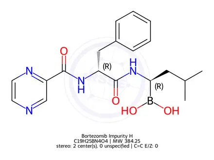Chemical structure of Bortezomib Impurity H