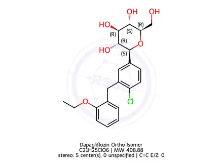Chemical structure of Dapagliflozin Impurity 21