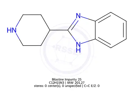 Chemical structure of Bilastine Impurity 25