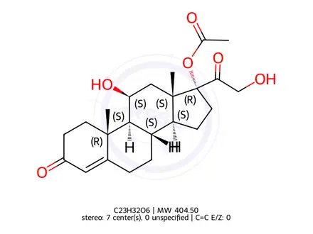Chemical structure of Hydrocortisone EP Impurity J