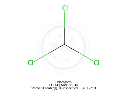 Chemical structure of Chloroform