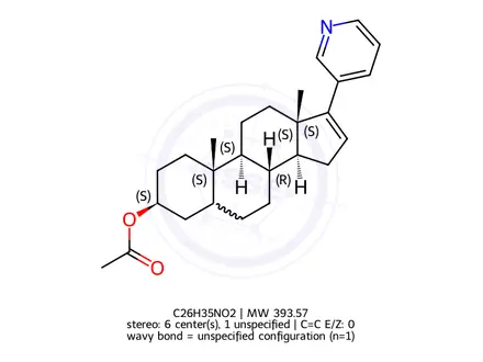 Chemical structure of Abiraterone Acetate Reduced Impurity