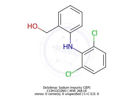 Chemical structure of Diclofenac EP Impurity C