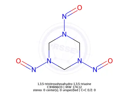 Chemical structure of 1,3,5-Trinitroso-1,3,5-triazinane