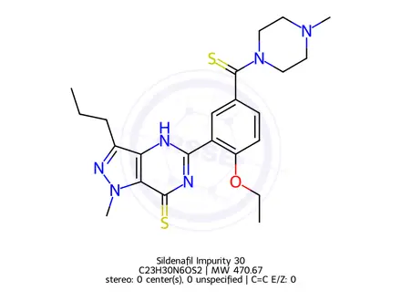 Chemical structure of Sildenafil Impurity 30