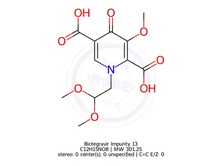 Chemical structure of Bictegravir Impurity 13