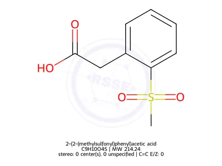 Chemical structure of 2-(2-(methylsulfonyl)phenyl)acetic acid