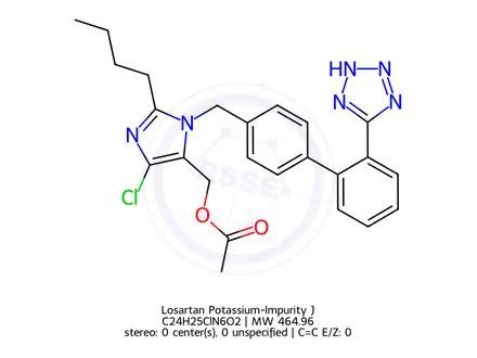 Chemical structure of Losartan Potassium-Impurity J