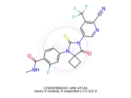 Chemical structure of Apalutamide