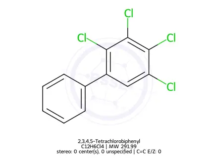 Chemical structure of 2,3,4,5-Tetrachlorobiphenyl