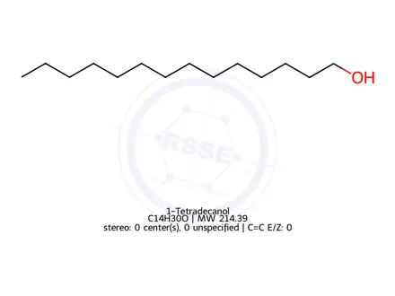 Chemical structure of 1-Tetradecanol