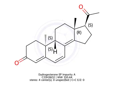 Chemical structure of Dydrogesterone EP Impurity A