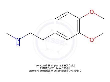 Chemical structure of Verapamil EP Impurity B