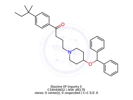 Chemical structure of Ebastine EP Impurity E