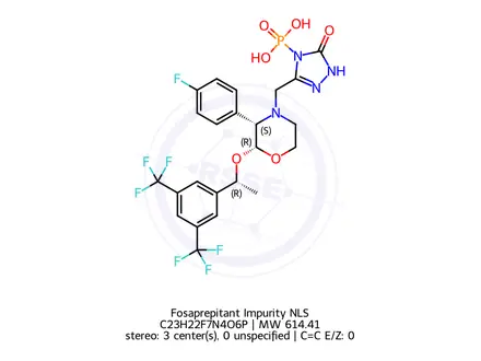 Chemical structure of Fosaprepitant Impurity NLS