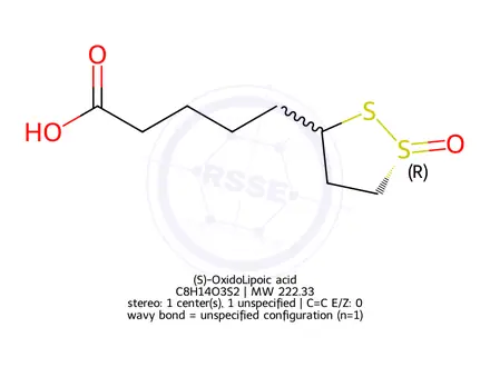 Chemical structure of (S)-OxidoLipoic acid