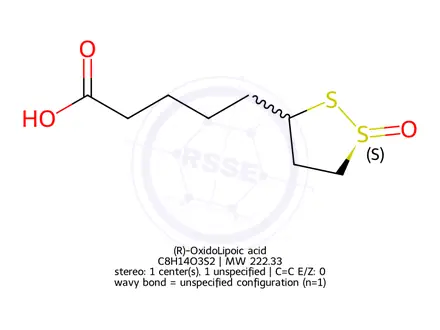 Chemical structure of (R)-OxidoLipoic acid