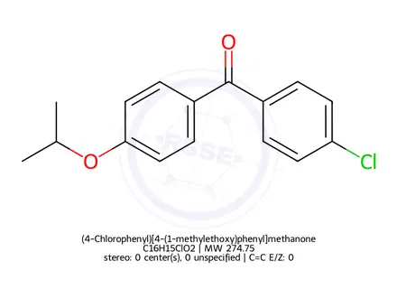 Chemical structure of Fenofibrate EP Impurity F