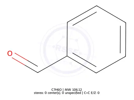 Chemical structure of Benzaldehyde