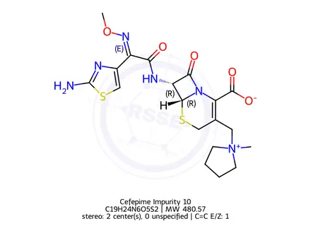 Chemical structure of Cefepime Impurity 10