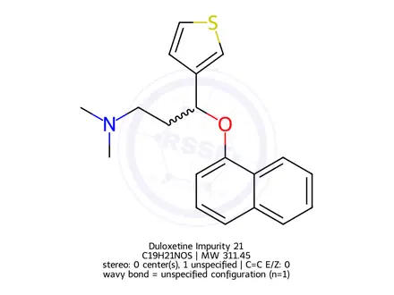 Chemical structure of Duloxetine impurity 19