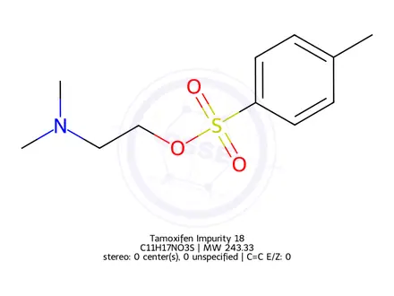 Chemical structure of Tamoxifen Impurity 18