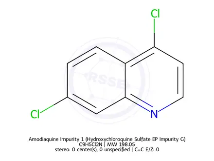 Chemical structure of Amodiaquine Impurity 1 (Hydroxychloroquine Sulfate EP Impurity G)