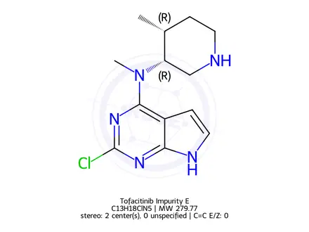 Chemical structure of Tofacitinib Impurity E