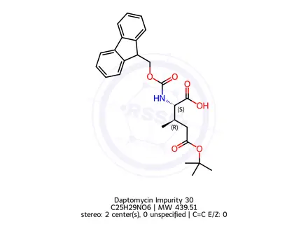 Chemical structure of Daptomycin Impurity 30