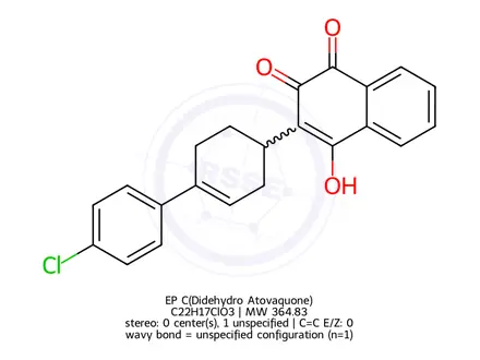 Chemical structure of Atovaquone Impurity 12