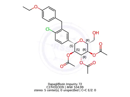 Chemical structure of Dapagliflozin Impurity 72