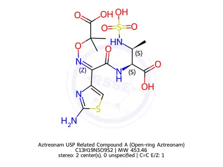 Chemical structure of Aztreonam Impurity 10
