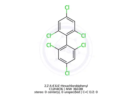 Chemical structure of 2,2',4,4',6,6'-Hexachlorobiphenyl