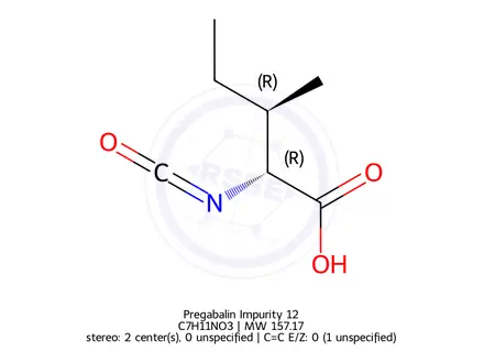 Chemical structure of Pregabalin Impurity 12