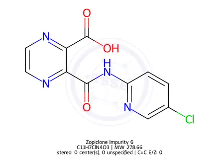 Chemical structure of Zopiclone Impurity 6