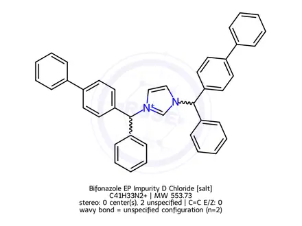 Chemical structure of Bifonazole EP Impurity D Chloride