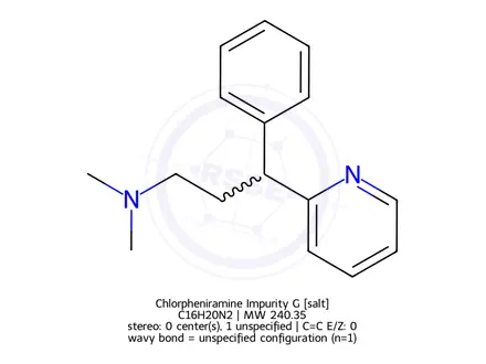 Chemical structure of Chlorpheniramine Impurity G