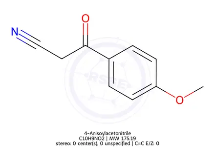 Chemical structure of 4-Anisoylacetonitrile