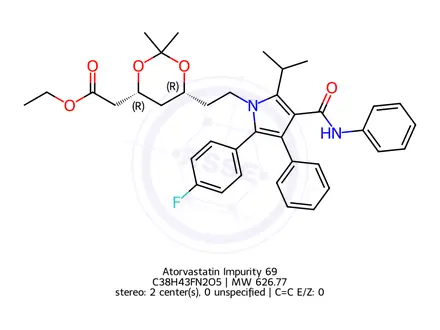 Chemical structure of Atorvastatin Impurity 69