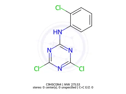 Chemical structure of Anilazine