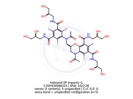 Chemical structure of Iodixanol EP Impurity G