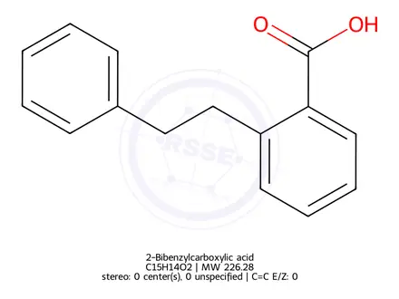 Chemical structure of 2-Bibenzylcarboxylic acid