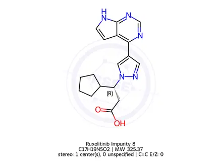 Chemical structure of Ruxolitinib Impurity 8